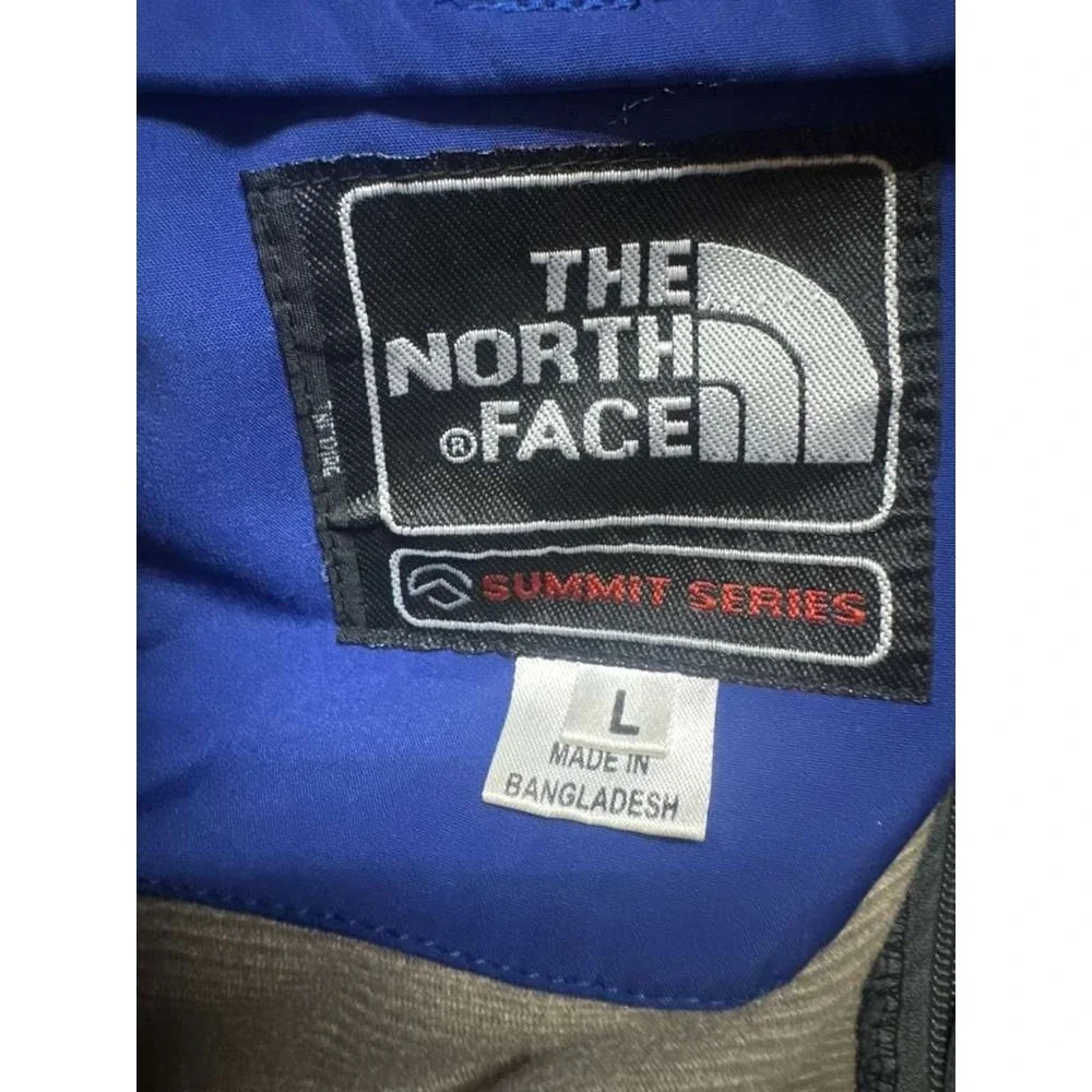 The North Face Summit Series Windstopper Hooded Jacket Blue Gray Mens‎ Size L